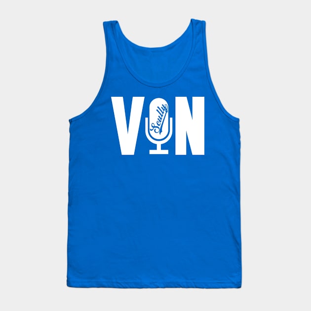 Vin Scully Microphone - Vin Microphone Tank Top by LMW Art